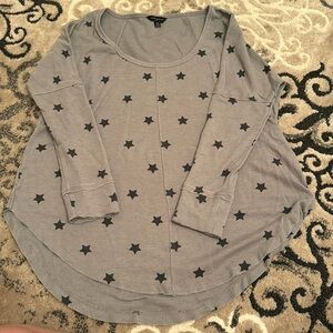 LUCKY BRAND ADULT M GRAY AND STARS